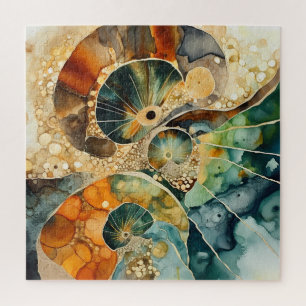 Ammoniet Gem Fossiel Puzzel