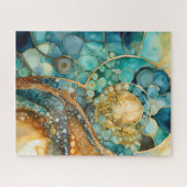 Ammoniet Gem Fossiel Puzzel (Horizontaal)