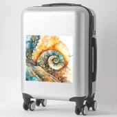 Ammoniet Gem Fossiel Vinyl Sticker (Koffer)