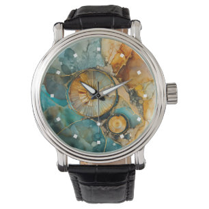 Ammoniet Gem Fossiele Horloge