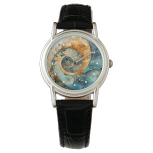 Ammoniet Gem Fossiele Horloge