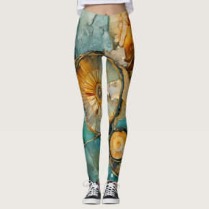 Ammoniet Gem Fossiele Leggings