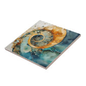 Ammoniet Gem Fossiele Tegel Tegeltje (Zijkant)