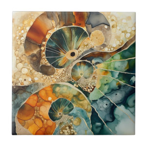 Ammoniet Gem Fossiele Tegel Tegeltje