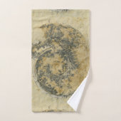 Ammonite allemande "Paleo-chic" avec Dendrites (Serviette à main)
