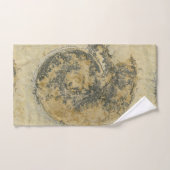 Ammonite allemande "Paleo-chic" avec Dendrites (Serviette à main)