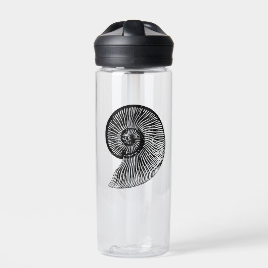 Ammonite Fossil Waterfles (Voorkant)