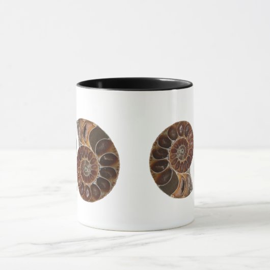 Ammonite Fossiles Mug (Centre)