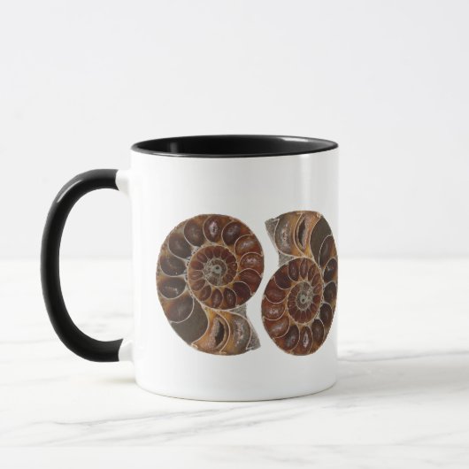 Ammonite Fossiles Mug (Gauche)