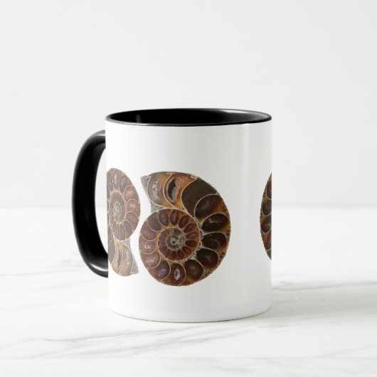 Ammonite Fossiles Mug (Devant gauche)