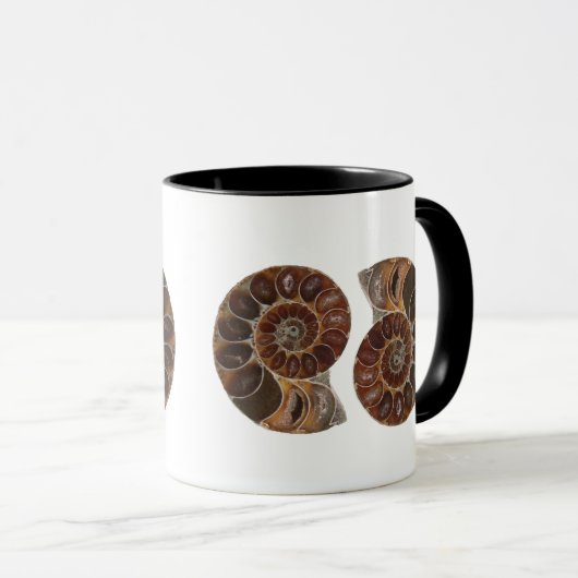 Ammonite Fossiles Mug (Devant droit)