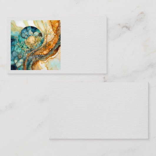 Ammonite Gem Fossil Carte de visite (Devant / Derrière)