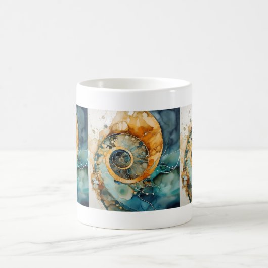 Ammonite Gem Fossil Mug (Centre)