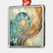 Ammonite Gem Fossil Ornement de Noël (Gauche)