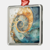 Ammonite Gem Fossil Ornement de Noël (Gauche)