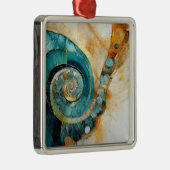 Ammonite Gem Fossil Ornement de Noël (Droite)
