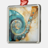 Ammonite Gem Fossil Ornement de Noël (Gauche)