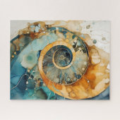 Ammonite Gem Fossil Puzzle (Horizontal)
