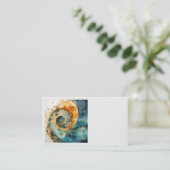 Ammonite Gem Fossiles Cartes de visite (Debout devant)