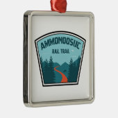 Ammonoosuc Rail New Hampshire Metalen Ornament (Rechts)