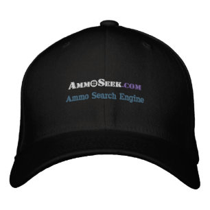 AmmoSeek Logo Pet met zoekmachine tekst