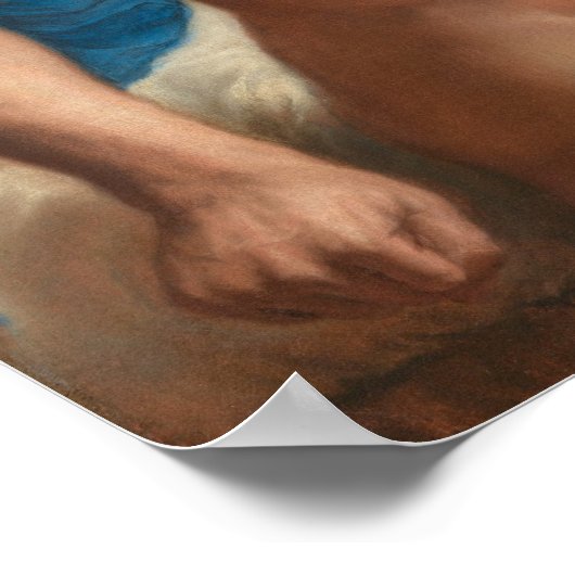 Amnon en Tamar - Guercino Fine Art Poster (Hoek)