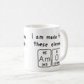 Amo tasse de nom de table périodique (Devant droit)