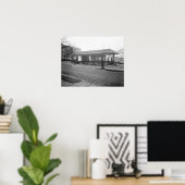 Amoco-benzinestation, 1925. Oude foto Poster (Thuiskantoor)
