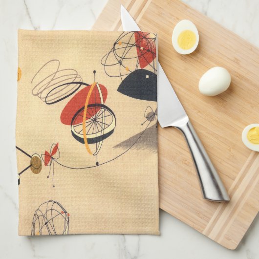 AMOEBA 4 MoJo Kitchen Towel SAND Theedoek (Quarter Fold)