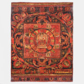 Amogapasha Mandala Thangka Fleece Deken (Voorkant)