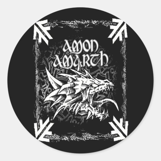 Amon Amarth Perfect Gift for Fans Ronde Sticker (Voorkant)