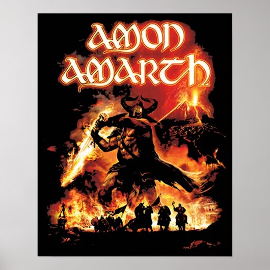 Amon Amarth Retro Fan Art-gedenkmodel Poster (Voorkant)