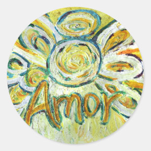 Amor Angel Inspirerend Word Art Custom Stickers