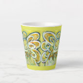 Amor Angel Word Art Custom Latte Mok Cup (Voorkant)