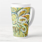 Amor Angel Word Art Custom Latte Mok Cup (Rechterhoek)