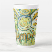Amor Angel Word Art Custom Latte Mok Cup (Voorkant)