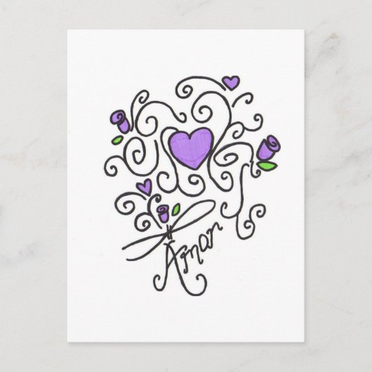 Amor Briefkaart (Voorkant)