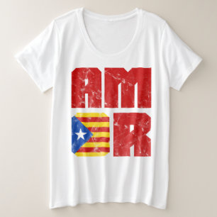 Amor Catalan Love, Catalogne Estelada Drapeau