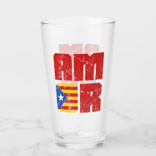 Amor Catalan Love, Catalonië Estelada Flag Glas