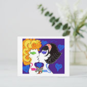 Amor + chips + fantasias briefkaart (Staand voorkant)