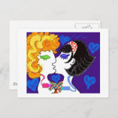 Amor + chips + fantasias briefkaart (Voorkant / Achterkant)