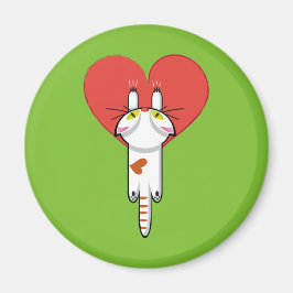 Amor del al del aferrado de Lindo Gatito. Gato, Magneet
