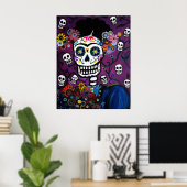 AMOR dia de los muertos Poster (Thuiskantoor)