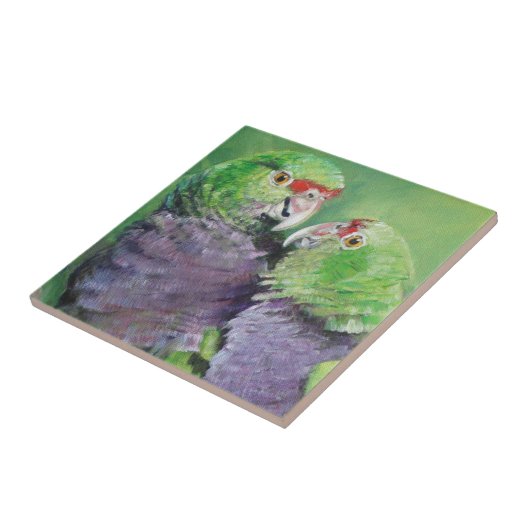 Amor dos Roxinhos (details) Tegeltje (Zijkant)