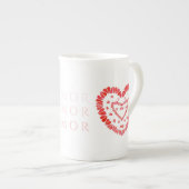 AMOR ESPAGNOL AMOUR Bone China Mug (Devant droit)