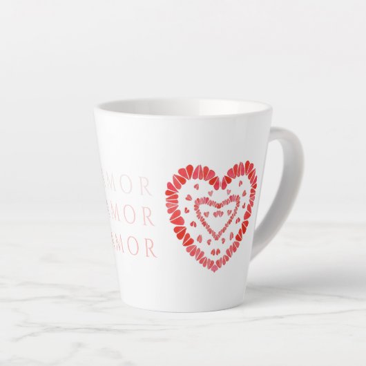 AMOR ESPAGNOL AMOUR Latte Mug (Angle droit)