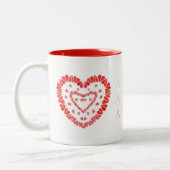 AMOR-ESPAGNOL AMOUR Mug rouge à deux tons (Gauche)