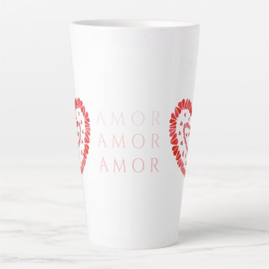 AMOR ESPAGNOL AMOUR Tall Latte Mug (Devant)