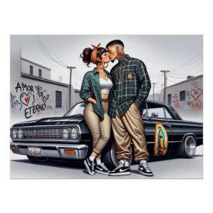 Amor Eterno Cholo Liefde Paar Perfect Poster