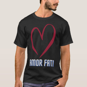 AMOR FAT Friedrich Nietzsche Hou van je lot filoso T-shirt